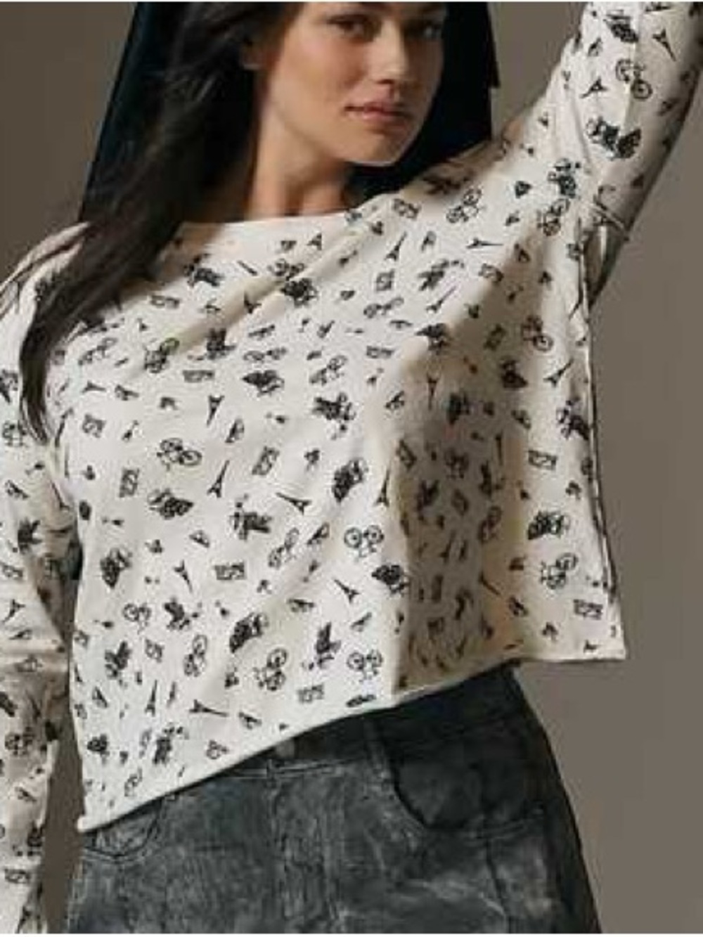 Anthropologie Maeve Long Sleeve Tee Size Medium